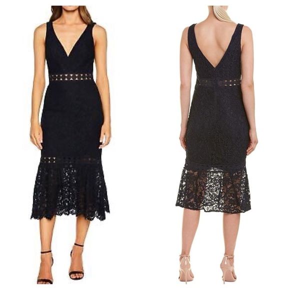 BARDOT Fiona Lace Trumpet DRESS (D3) - Picture 1 of 7